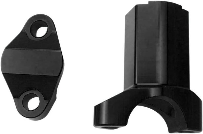 Adsspro CNC 1 1/8" 28MM Motorcycle Handlebar Riser Handlebar Handle Risers Bar Mounts Clamps for 250XC-F 250XC 300XC 19-22 SX125 SX150 SX250 SXF250 SXF350 16-19 Dirt Pit Bike (Black) - Image 5